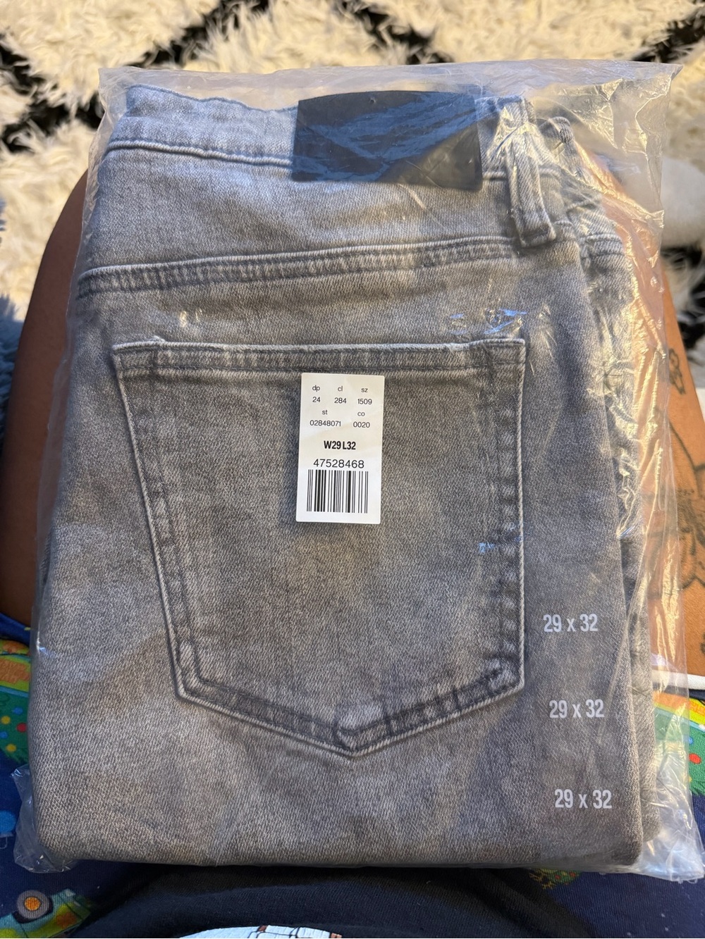 Express Men's Light Gray Slim Jeans